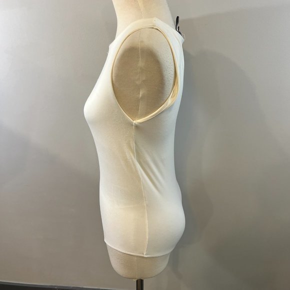 VERO MODA‎ Ivory Sleeveless Bodysuit (M) - Picture 4 of 9